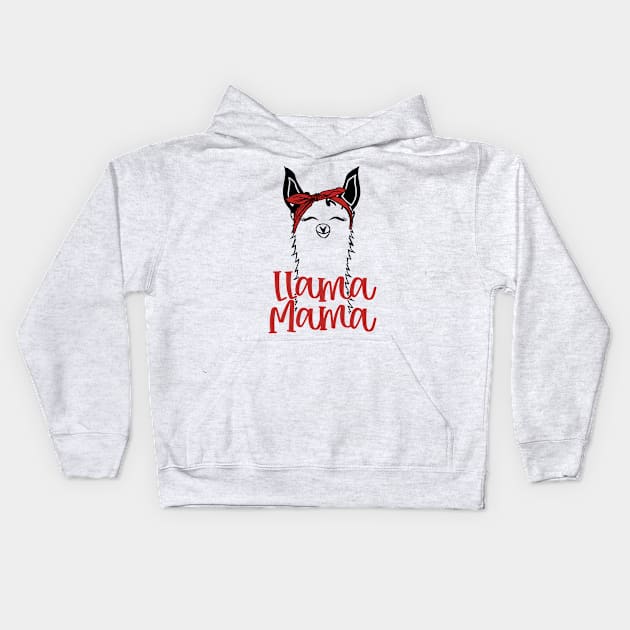 Llama Mama Cute Llama T-Shirt For Llama Lovers Kids Hoodie by maximfox